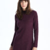 LC Waikiki Half Turtleneck Plain Long Sleeve Women's Knitwear Tunic