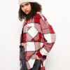LC Waikiki Hooded Plaid Long Sleeve Flannel Oversize Women Lumberjack Shirt Jacket