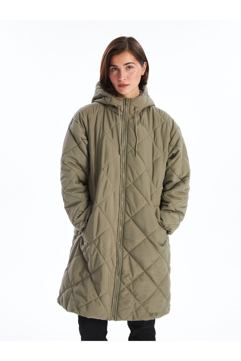 LC Waikiki Hooded Quilted Women's Puffer Coat