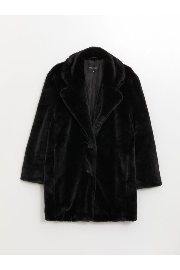 LC Waikiki Jacket Collar Women's Plush Coat
