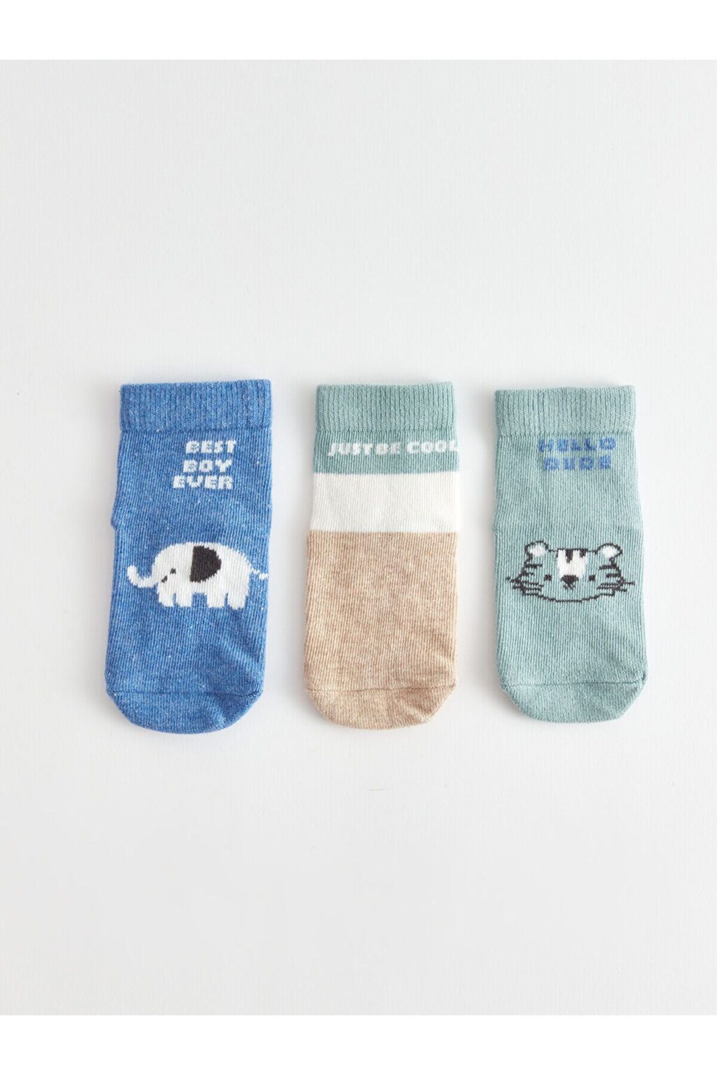 LC Waikiki Lcw Patterned Baby Boy Socks 3-Pack
