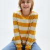 LC Waikiki Lcwk Crew Neck Striped Long Sleeve Boy's Knitwear Sweater