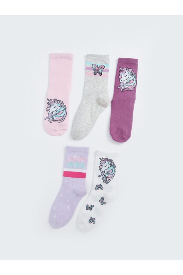 LC Waikiki Lcwk Patterned Girl's Socks 5-Piece