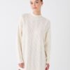 LC Waikiki Lw - Half Turtleneck Self Patterned Long Sleeve Women's Knitwear Tunic