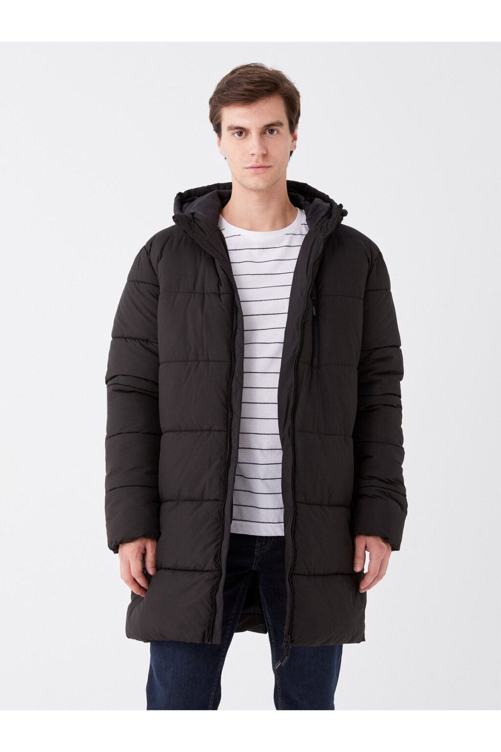LC Waikiki Men's Comfort Fit Hooded Down Coat