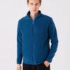 LC Waikiki Men's High Neck Long Sleeve Fleece Cardigan