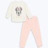 LC Waikiki Minnie Mouse Printed Baby Girl T-Shirt and Tracksuit Bottom 2-Piece Set