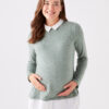 LC Waikiki Shirt Collar Plain Long Sleeve Maternity T-Shirt
