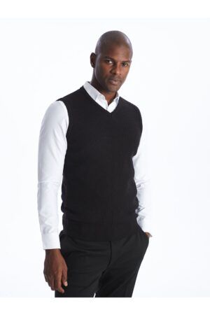 LC Waikiki Standard Fit V Neck Men's Knitwear Sweater