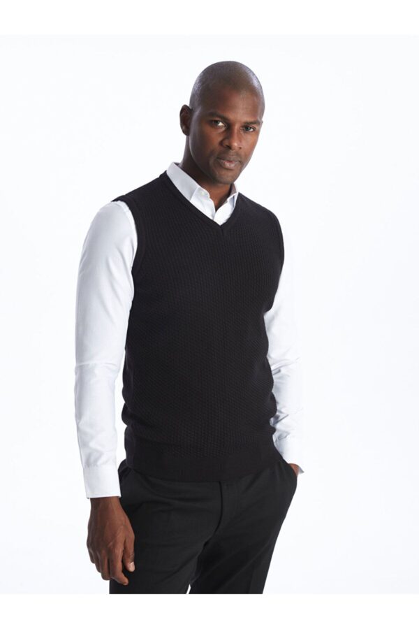 LC Waikiki Standard Fit V Neck Men's Knitwear Sweater