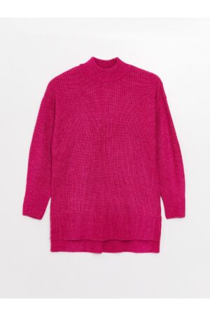 LC Waikiki női félgarbó egyenes hosszú ujjú oversize kötöttáru tunika