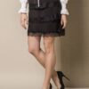 LEMONADE SKIRT WITH FLOUNCES BLACK