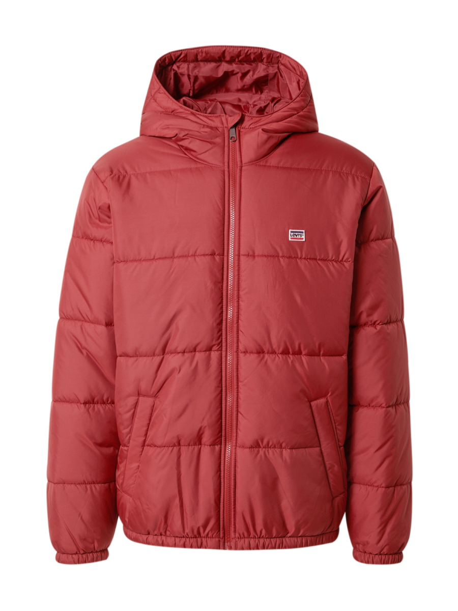 LEVI'S ® Átmeneti dzseki 'Telegraph Hood Shrt Jkt'  tűzpiros / fekete / fehér-Hungary