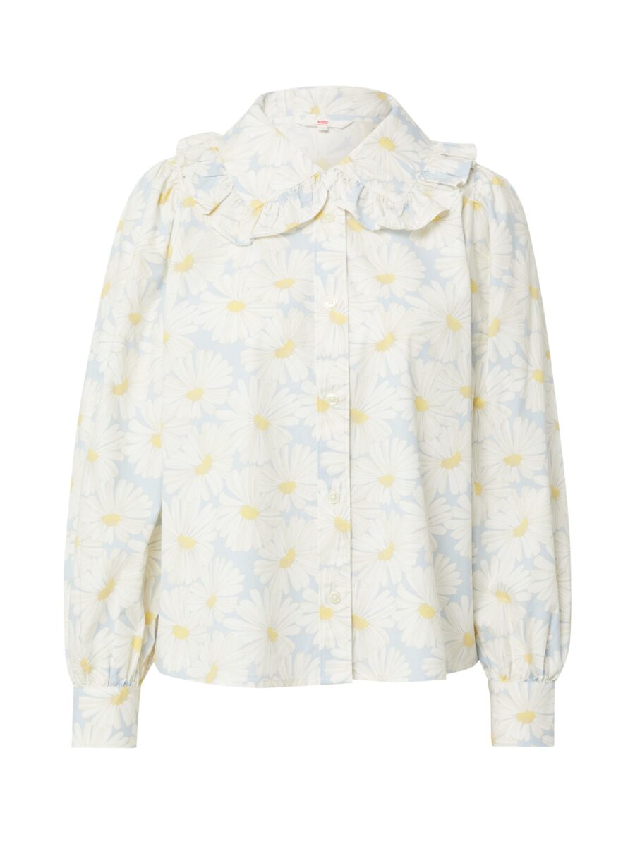 LEVI'S ® Blúz 'Karina Collar Blouse'  világoskék / sárga / fehér-hu