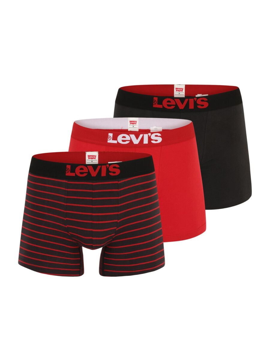 LEVI'S ® Boxeralsók  piros / fekete / fehér-hu