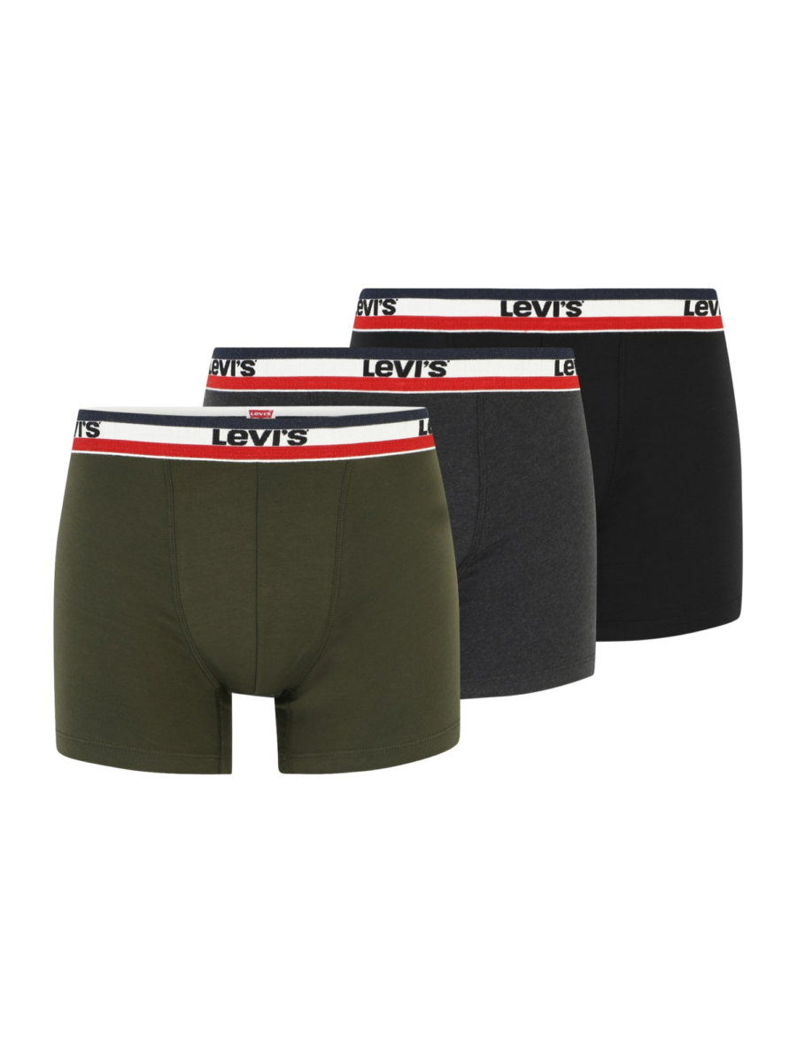 LEVI'S ® Boxeralsók  sötétszürke / khaki / piros / fekete / fehér-Ár
