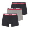 LEVI'S ® Boxeralsók  szürke melír / piros / fekete / fehér-hu