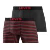LEVI'S ® Boxeralsók  tűzpiros / fekete-hu