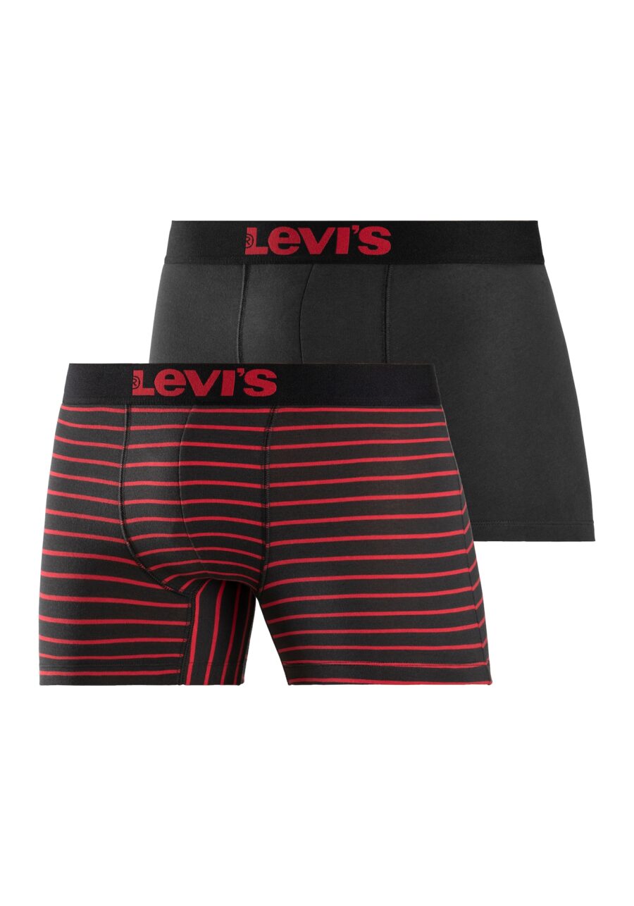 LEVI'S ® Boxeralsók  tűzpiros / fekete-hu