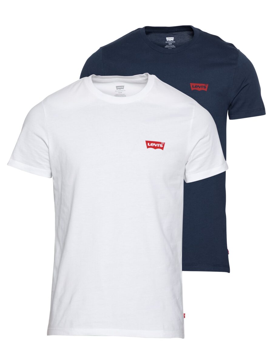 LEVI'S ® Póló '2 Pack Crewneck Graphic'  éjkék / piros / fehér-hu