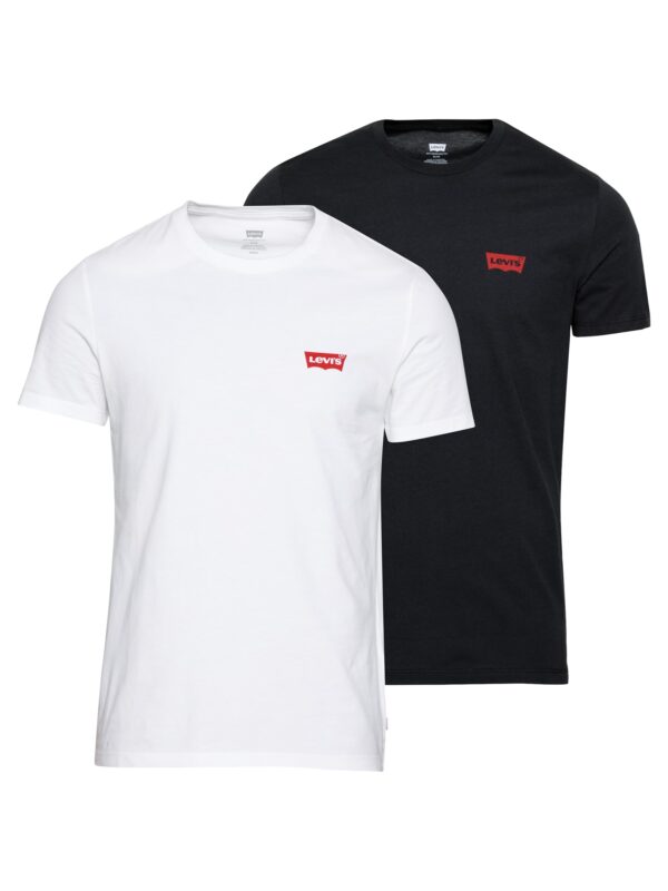 LEVI'S ® Póló '2 Pack Crewneck Graphic'  piros / fekete / fehér-hu