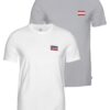 LEVI'S ® Póló '2 Pack Crewneck Graphic'  szürke / fehér-hu
