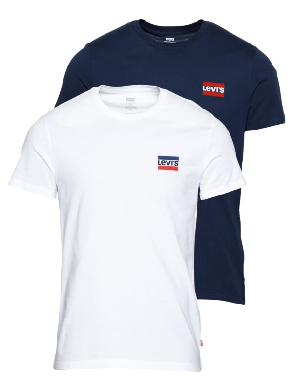 LEVI'S ® Póló '2 Pack Crewneck Graphic'  tengerészkék / piros / fehér-hu