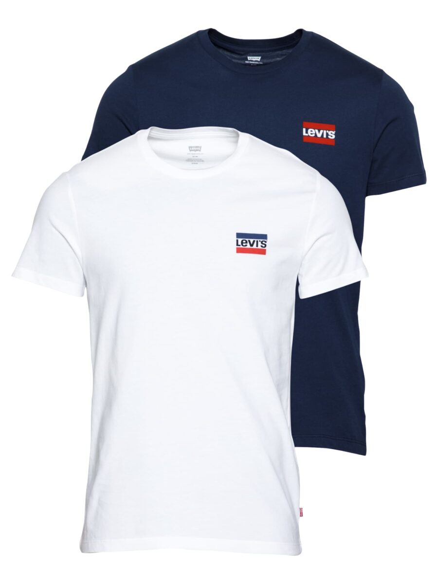 LEVI'S ® Póló '2 Pack Crewneck Graphic'  tengerészkék / piros / fehér-hu
