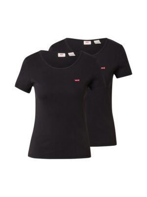 LEVI'S ® Póló '2 Pack Crewneck Tee'  piros / fekete / fehér