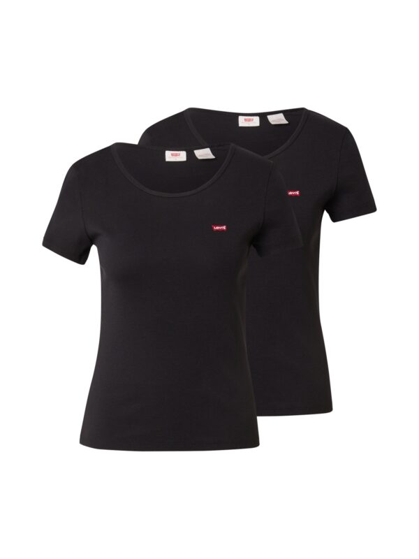 LEVI'S ® Póló '2 Pack Crewneck Tee'  piros / fekete / fehér