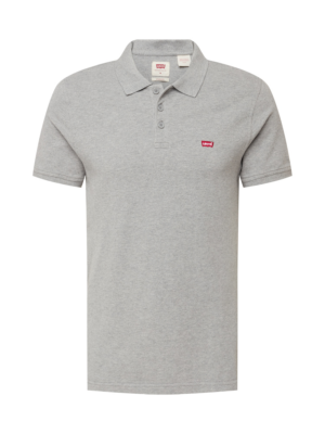 LEVI'S ® Póló 'Housemark Polo'  szürke melír / piros / fehér-Hungary