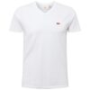 LEVI'S ® Póló 'Housemark V Neck Tee'  piros / fehér