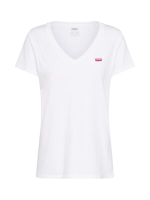 LEVI'S ® Póló 'Perfect Vneck'  piros / fehér
