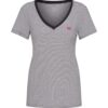 LEVI'S ® Póló 'Perfect Vneck'  sötétszürke / fehér