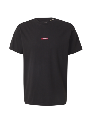 LEVI'S ® Póló 'Relaxed Baby Tab Short Sleeve Tee'  piros / fekete-Hungary