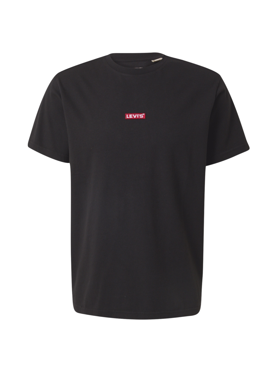 LEVI'S ® Póló 'Relaxed Baby Tab Short Sleeve Tee'  piros / fekete-Hungary