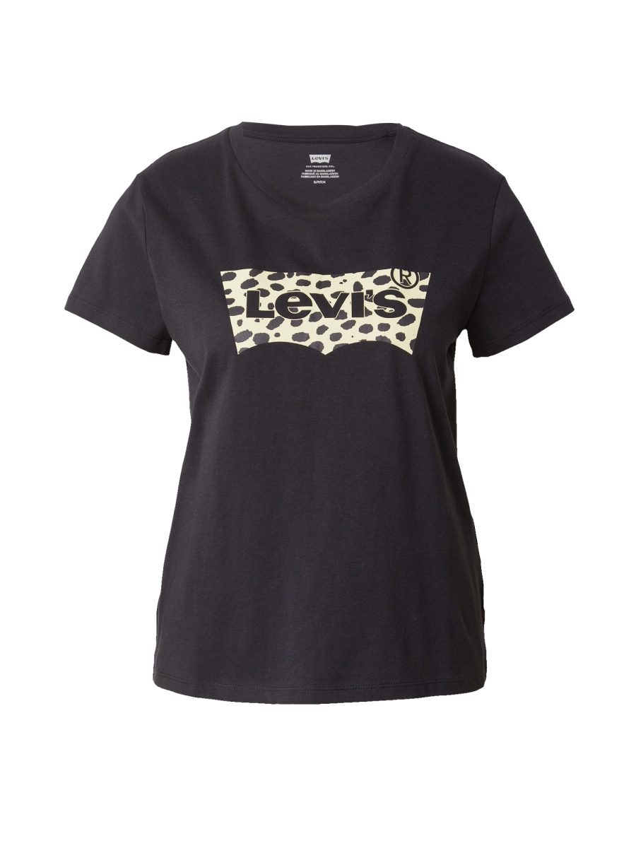 LEVI'S ® Póló 'The Perfect Tee'  ekrü / fekete-Ár