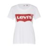 LEVI'S ® Póló 'The Perfect Tee'  piros / piszkosfehér