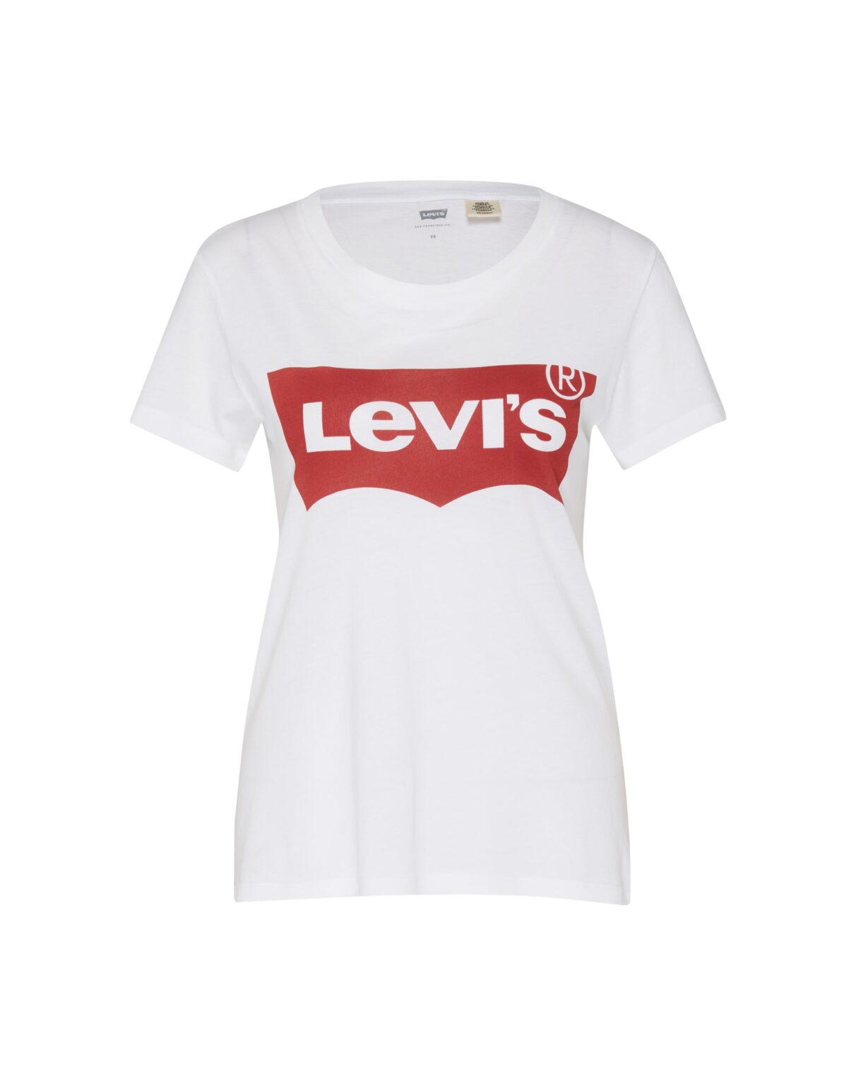 LEVI'S ® Póló 'The Perfect Tee'  piros / piszkosfehér