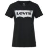 LEVI'S ® Póló 'The Perfect'  fekete / ezüst