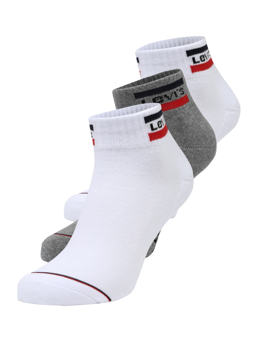 LEVI'S ® Titokzoknik  szürke / piros / fekete / fehér-Hungary