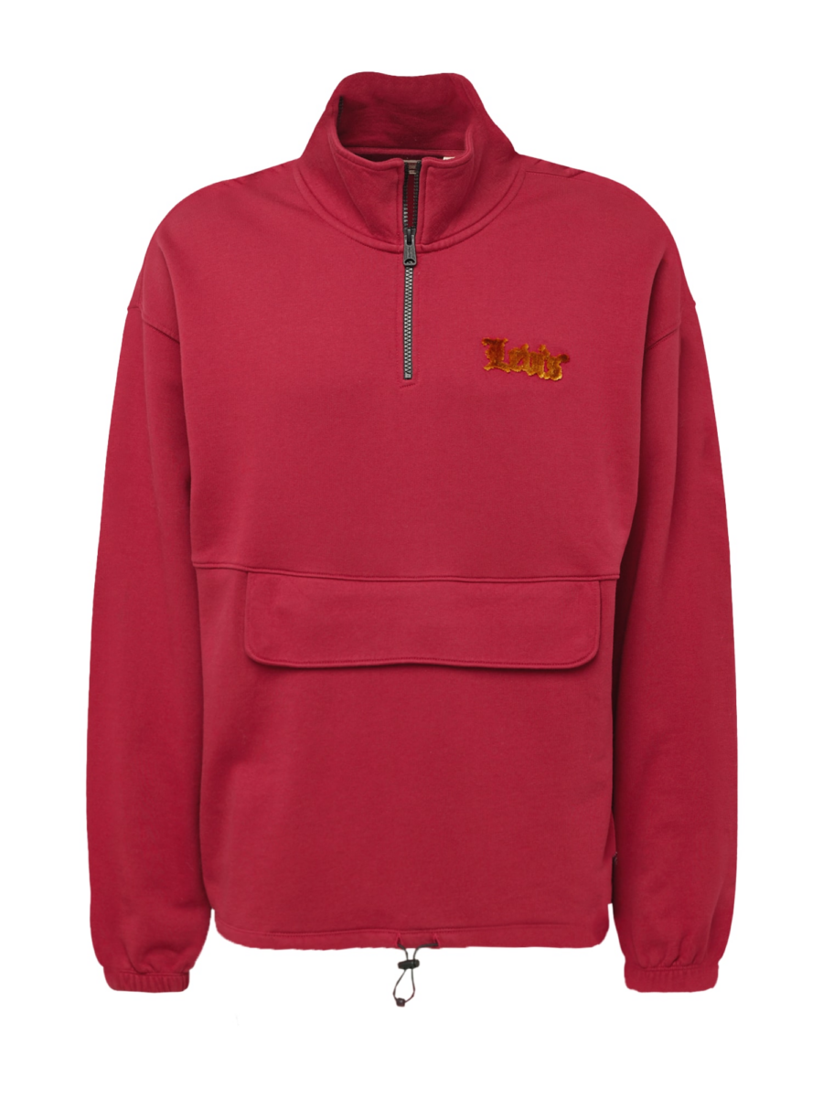 LEVI'S ® Tréning póló 'RLXD Graphic 1/4 Zip Pch'  gránátalma-Hungary