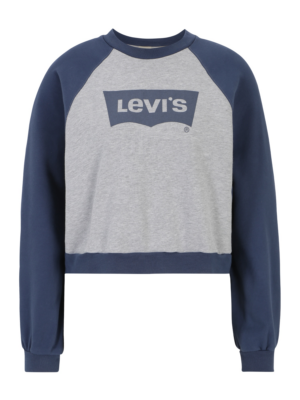 LEVI'S ® Tréning póló 'Vintage Raglan Crewneck Sweatshirt'  kék / szürke-Ár
