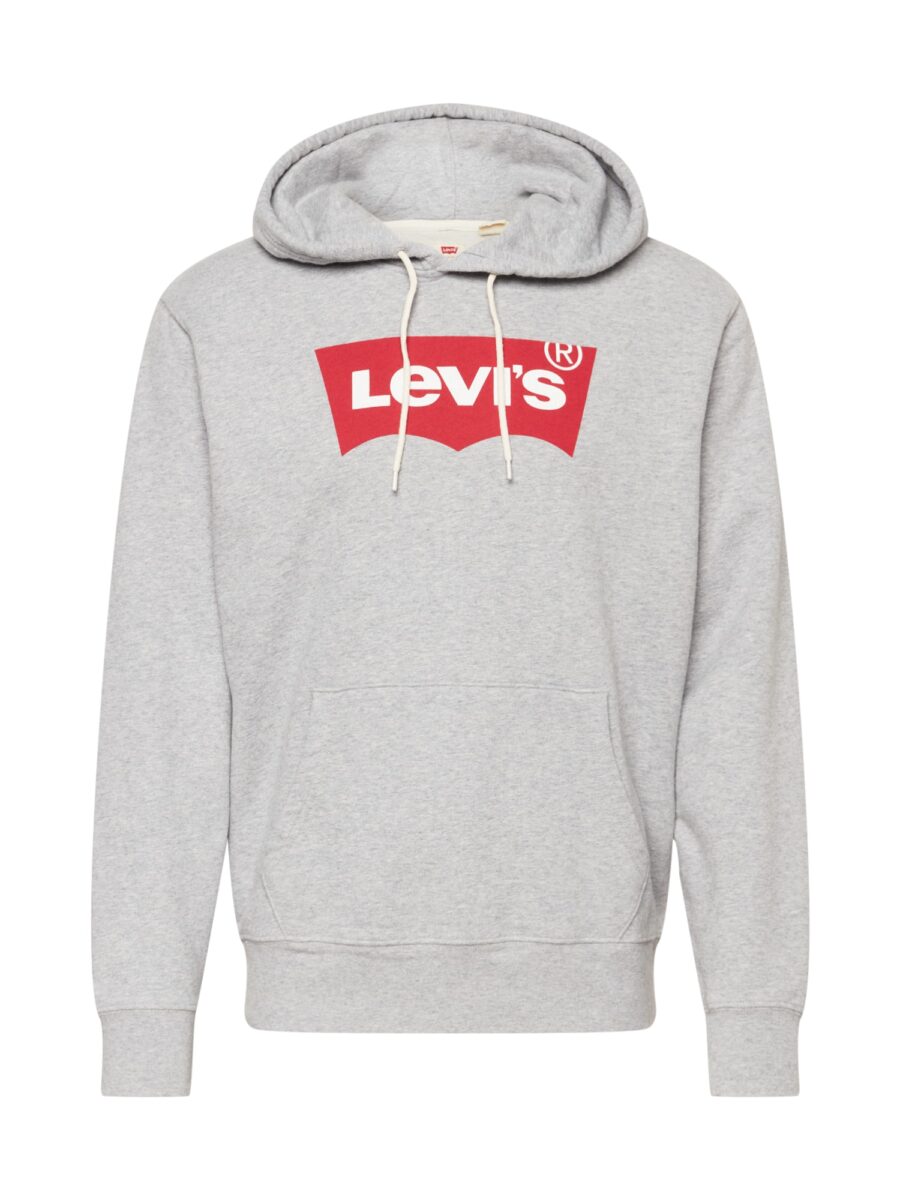 LEVI'S ® Tréning póló  szürke melír / piros / fehér-hu