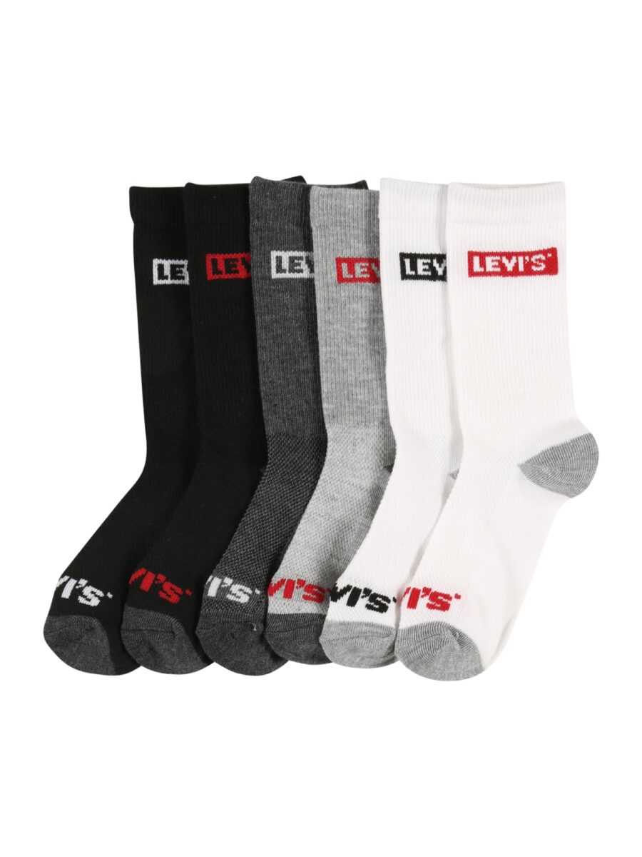 LEVI'S ® Zokni  szürke melír / piros / fekete / fehér-hu