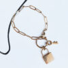 LOCK KEY gold Dstreet bracelet