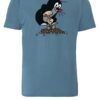 LOGOSHIRT Póló 'Der Kleine Maulwurf'  galambkék / rózsaszín / fekete / fehér
