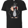 LOGOSHIRT Póló 'Der kleine Maulwurf'  szürke / piros / fekete / fehér-hu