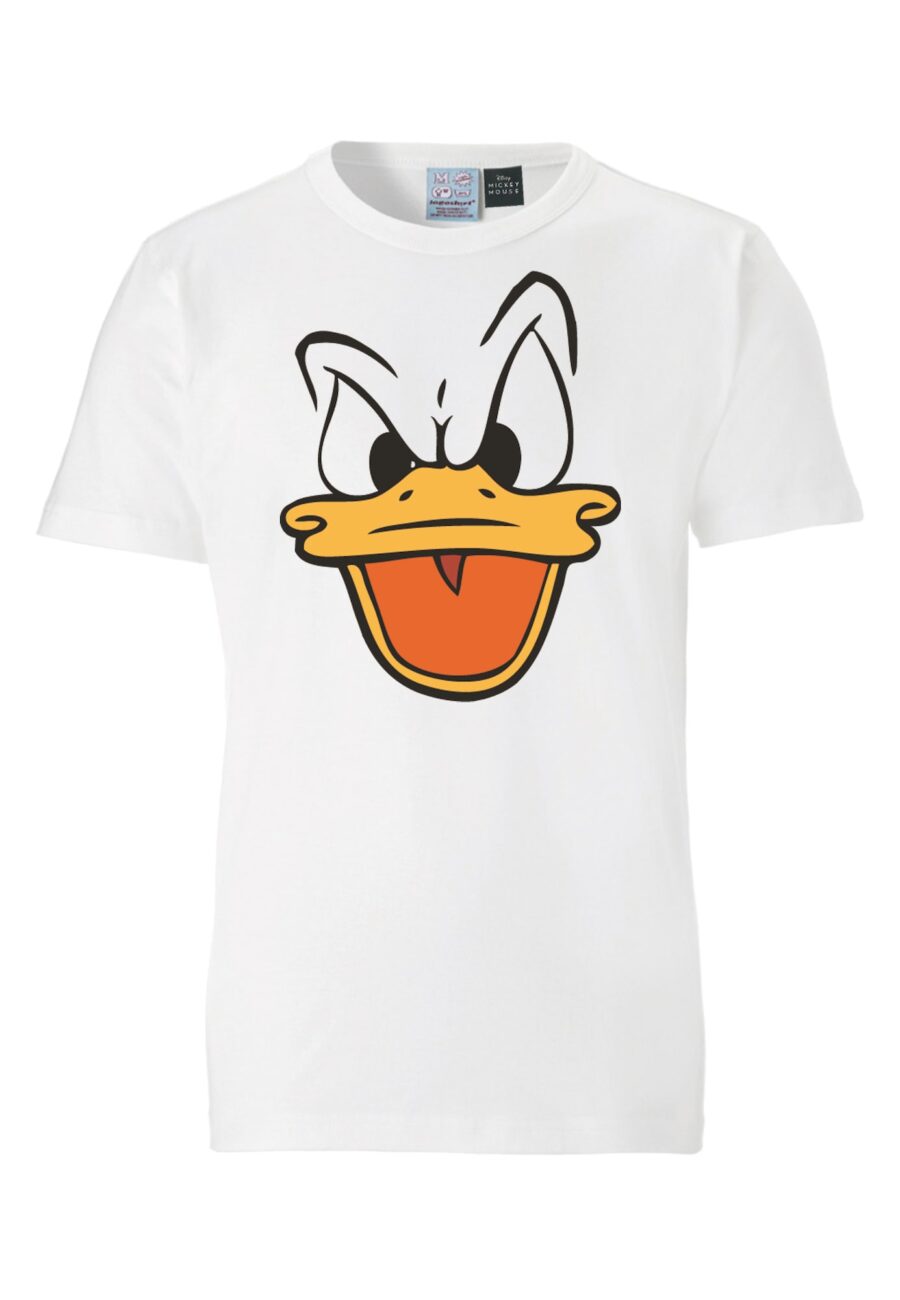 LOGOSHIRT Póló 'Donald Duck'  fehér-hu