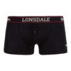 LONSDALE Boxeralsók 'Oakworth'  fekete / fehér